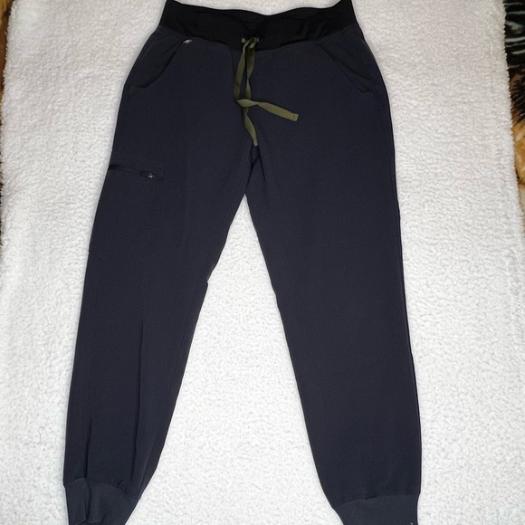 Figs Pants - Figs Women's Navy Blue Jogger Pants Pockets Sz S Office Workwear Medical Nurse